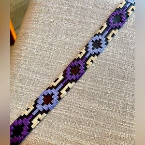 Argentine Leather Hand Embroidered Polo Belt